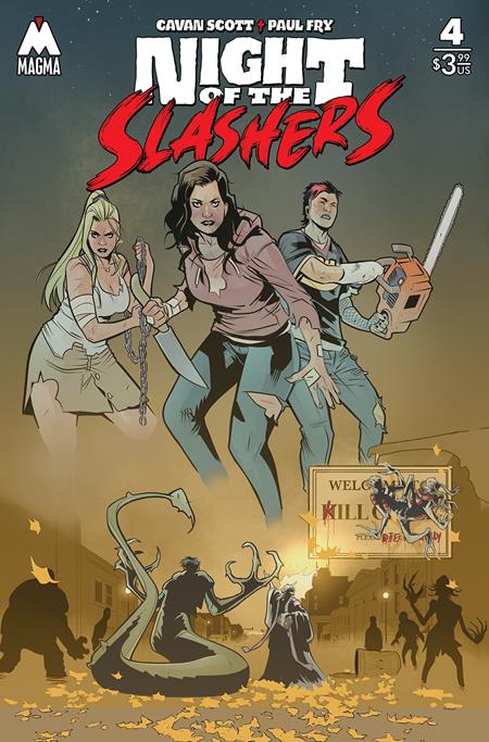 NIGHT OF THE SLASHERS #4 CVR A PAUL FRY (MR) Magma Comix Cavan Scott Paul Fry Paul Fry PREORDER