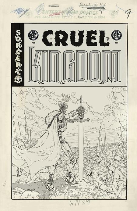 EC CRUEL KINGDOM #1 (OF 5) CVR G INC 1:20 ADAM POLLINA B&W ARTIST EDITION VAR Oni Press Chris Condon, Al Ewing, Greg Pak Kano, Leomacs Adam Pollina PREORDER