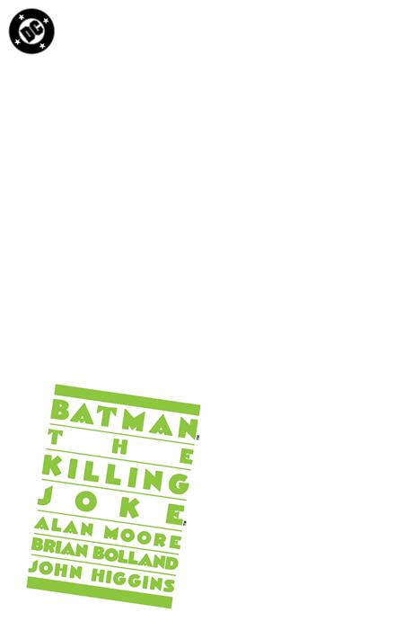 Batman: The Killing Joke 1 Comic Facsimile Blank Variant DC Comics 2026