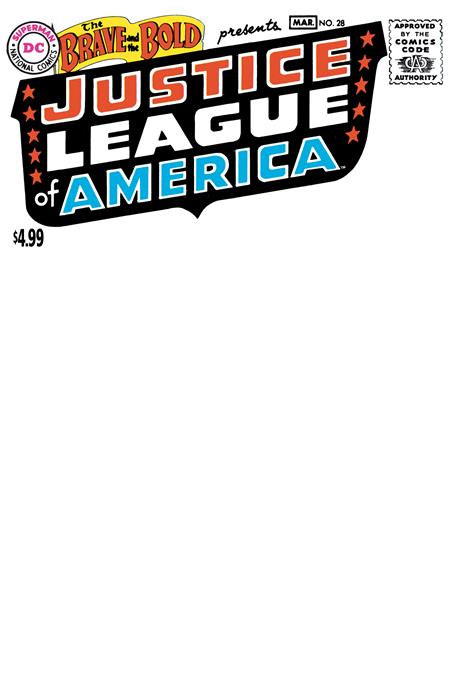 The Brave and the Bold, Vol. 1 28 Comic Facsimile 2026 Blank Variant DC Comics 2026