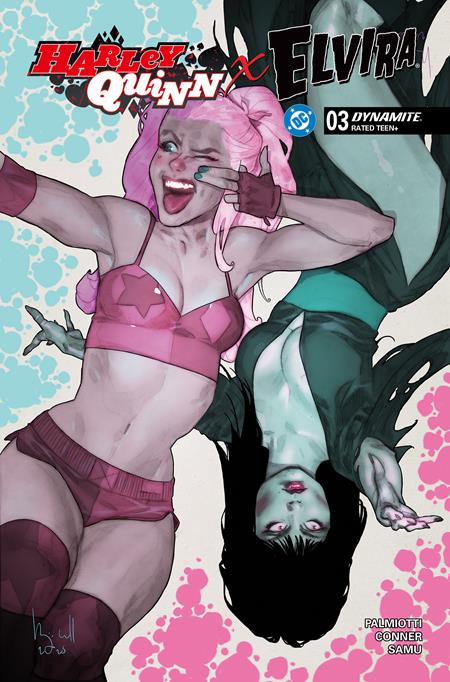HARLEY QUINN X ELVIRA #4 CVR D BEN CALDWELL VAR DYNAMITE Entertainment Amanda Conner, Jimmy Palmiotti Juan Samu, Amanda Conner Ben Caldwell PREORDER