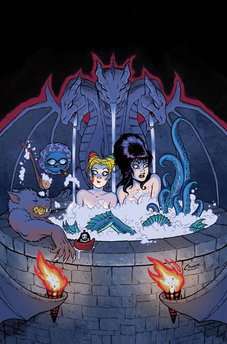 HARLEY QUINN X ELVIRA #4 CVR G AMANDA CONNER HOT TUB LTD VIRGIN VAR DYNAMITE Entertainment Amanda Conner, Jimmy Palmiotti Juan Samu, Amanda Conner Amanda Conner PREORDER