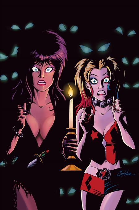 HARLEY QUINN X ELVIRA #4 CVR L INC 1:20 AMANDA CONNER CANDLE VIRGIN VAR DYNAMITE Entertainment Amanda Conner, Jimmy Palmiotti Juan Samu, Amanda Conner Amanda Conner PREORDER