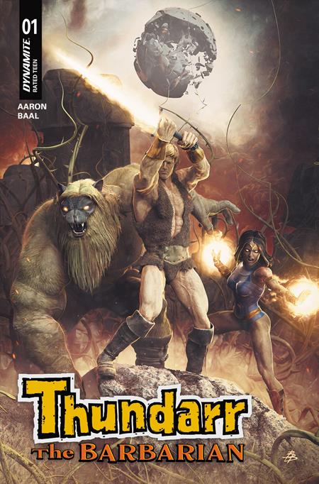 THUNDARR THE BARBARIAN #1 CVR C BJORN BARENDS VAR DYNAMITE Entertainment Jason Aaron Kewber Baal Bjorn Barends PREORDER