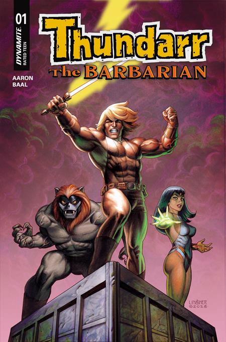 THUNDARR THE BARBARIAN #1 CVR D JOSEPH MICHAEL LINSNER VAR DYNAMITE Entertainment Jason Aaron Kewber Baal Joseph Michael Linsner PREORDER