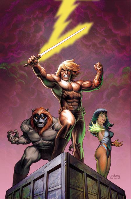 THUNDARR THE BARBARIAN #1 CVR O INC 1:25 JOSEPH MICHAEL LINSNER LINE ART VIRGIN VAR DYNAMITE Entertainment Jason Aaron Kewber Baal Joseph Michael Linsner PREORDER