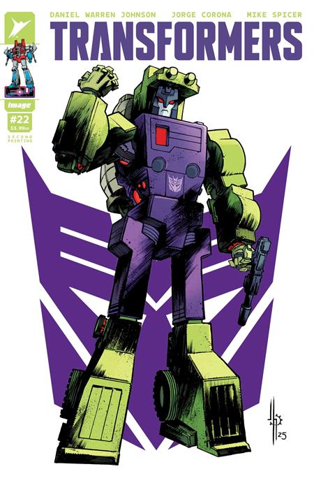 TRANSFORMERS #22 2ND PTG CVR A JASON HOWARD DECEPTICON CVR Image Comics Daniel Warren Johnson Jorge Corona, Mike Spicer Daniel Warren Johnson, Mike Spicer PREORDER