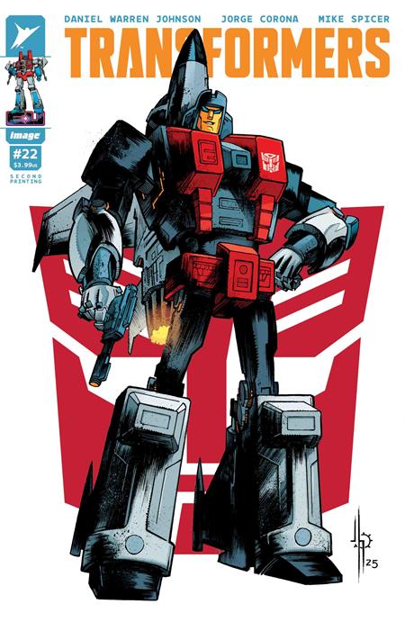 TRANSFORMERS #22 2ND PTG CVR B JASON HOWARD AUTOBOT VAR Image Comics Daniel Warren Johnson Jorge Corona, Mike Spicer Daniel Warren Johnson, Mike Spicer PREORDER
