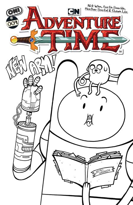 ADVENTURE TIME (2025) #9 CVR F INC 1:50 NICK WINN B&W VAR Oni Press Nick Winn, Elizabeth Brei Austin Baechle, Cleonique Hilsaca Nick Winn PREORDER