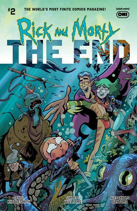 RICK AND MORTY THE END #2 (OF 6) CVR B TROY LITTLE VAR Oni Press Daniel Kibblesmith Jarrett Williams Troy Little PREORDER