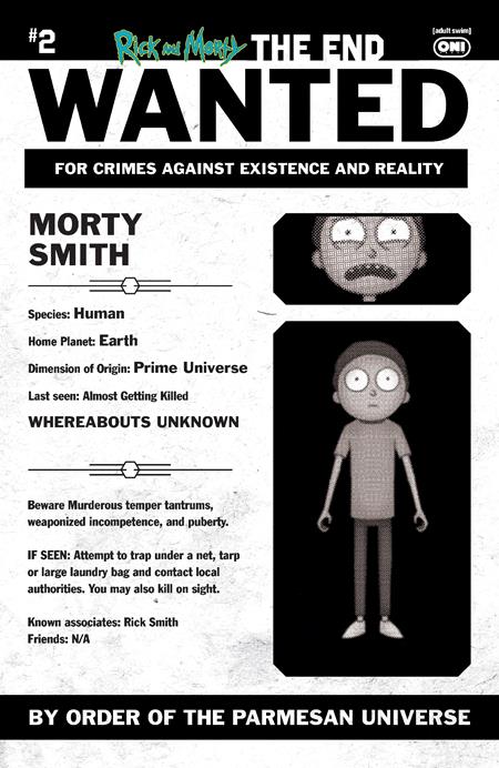 RICK AND MORTY THE END #2 (OF 6) CVR C INC 1:10 PHIL MURPHY MOST WANTED VAR Oni Press Daniel Kibblesmith Jarrett Williams Phil Murphy PREORDER