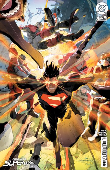 ABSOLUTE SUPERMAN #4 CVR D INC 1:25 KERON GRANT CARD STOCK VAR DC Comics Jason Aaron Rafa Sandoval Keron Grant PREORDER