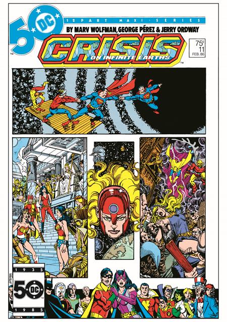 CRISIS ON INFINITE EARTHS #11 FACSIMILE EDITION CVR A GEORGE PEREZ DC Comics Marv Wolfman George Perez, Jerry Ordway George Perez PREORDER