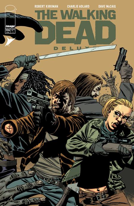 WALKING DEAD DELUXE #106 CVR B CHARLIE ADLARD & DAVE MCCAIG VAR (MR) Image Comics Robert Kirkman Charlie Adlard, Dave McCaig Charlie Adlard, Dave McCaig PREORDER