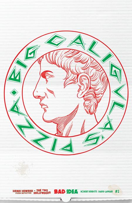 HANK HOWARD PIZZA DETECTIVE THE TWO HOLLYWOODS #2 (OF 2) CVR C DAVID LAPHAM PIZZA BOX DESIGN VAR BAD IDEA Robert Venditti David Lapham David Lapham PREORDER