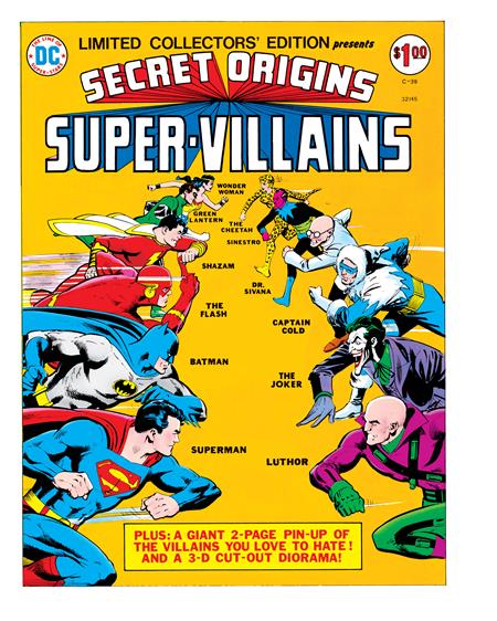 LIMITED COLLECTORS EDITION #39 SECRET ORIGINS SUPER-VILLAINS FACSIMILE EDITION CVR A DICK GIORDANO DC Comics Various Various Dick Giordano PREORDER