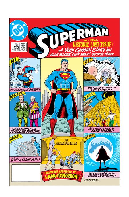 SUPERMAN #423 FACSIMILE EDITION CVR A CURT SWAN (WHATEVER HAPPENED TO THE MAN OF TOMORROW PART 1 OF 2) DC Comics Alan Moore Curt Swan Curt Swan PREORDER