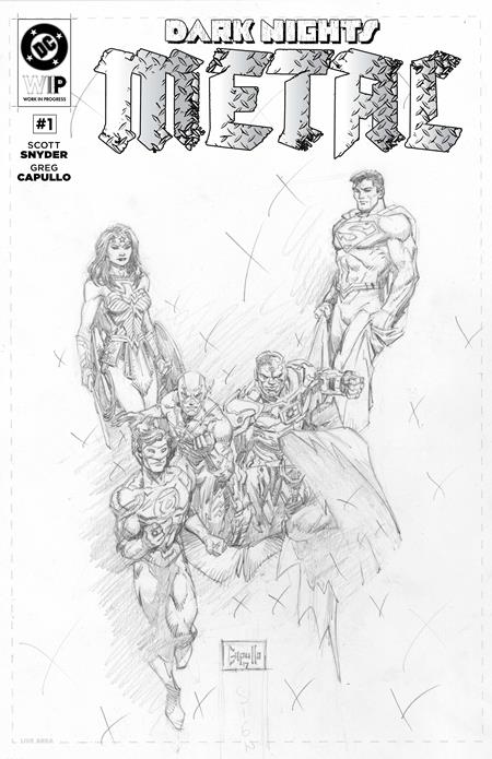 DC W.I.P.  DARK NIGHTS METAL #1 DC Comics Scott Snyder Greg Capullo, Jonathan Glapion Greg Capullo, Jonathan Glapion PREORDER