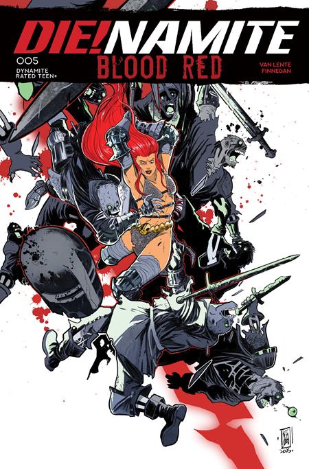 DIENAMITE BLOOD RED #5 CVR C EMANUELE ERCOLANI VAR DYNAMITE Entertainment Fred Van Lente Marco Finnegan Emanuele Ercolani PREORDER