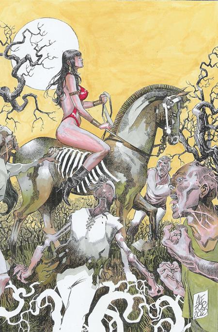 DIENAMITE BLOOD RED #5 CVR G INC 1:15 ALESSIO FORTUNATO VIRGIN VAR DYNAMITE Entertainment Fred Van Lente Marco Finnegan Alessio Fortunato PREORDER