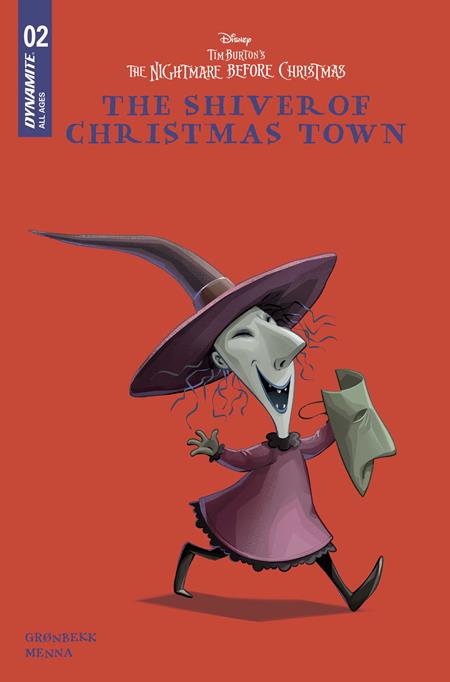 TIM BURTONS THE NIGHTMARE BEFORE CHRISTMAS THE SHIVER OF CHRISTMAS TOWN #2 CVR D DISNEY LIBRARY VAR DYNAMITE Entertainment Torunn Groenbekk  Edu Menna Disney Library PREORDER