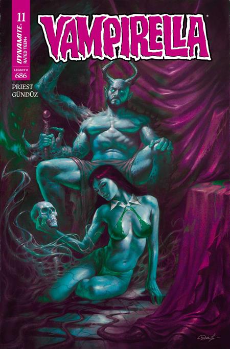 VAMPIRELLA #11 CVR M LUCIO PARRILLO ULTRAVIOLET VAR DYNAMITE Entertainment Christopher Priest Davis Goetten Lucio Parrillo PREORDER