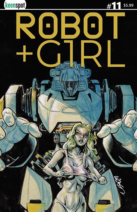 ROBOT + GIRL #11 CVR C JOHN LUCAS BAGGED WITH TRADING CARD VAR Ex Posse Holdings Mike White Mike White John Lucas PREORDER
