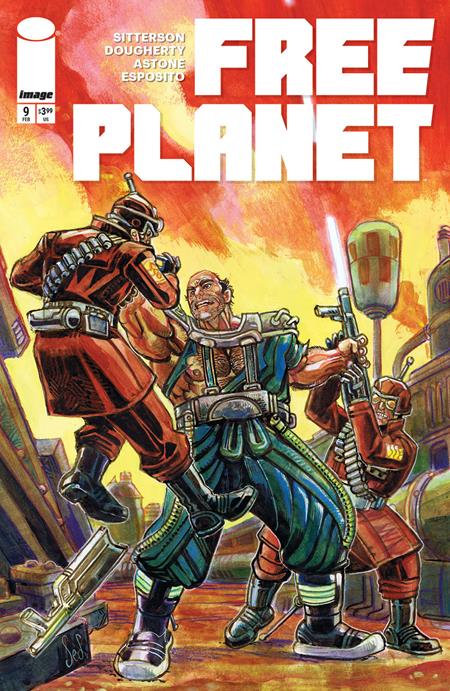 FREE PLANET #9 CVR B JED DOUGHERTY VAR Image Comics Aubrey Sitterson Jed Dougherty Jed Dougherty PREORDER
