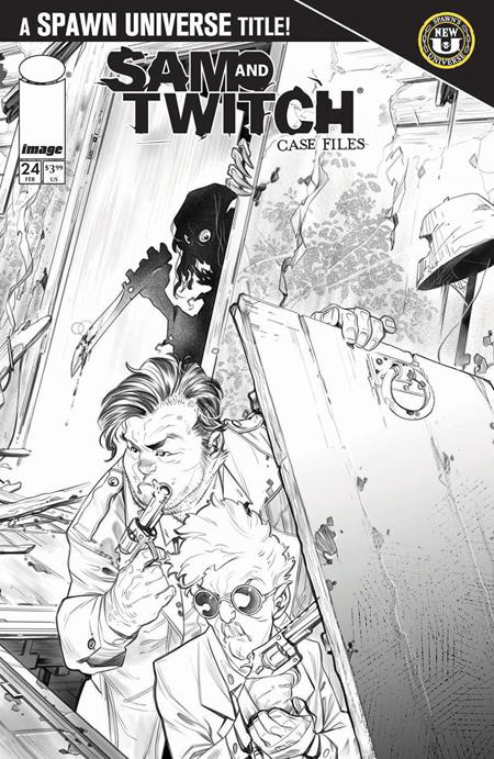 SPAWN SAM AND TWITCH CASE FILES #24 CVR B IG GUARA B&W VAR Image Comics Thomas Healy Von Randal Ig Guara PREORDER