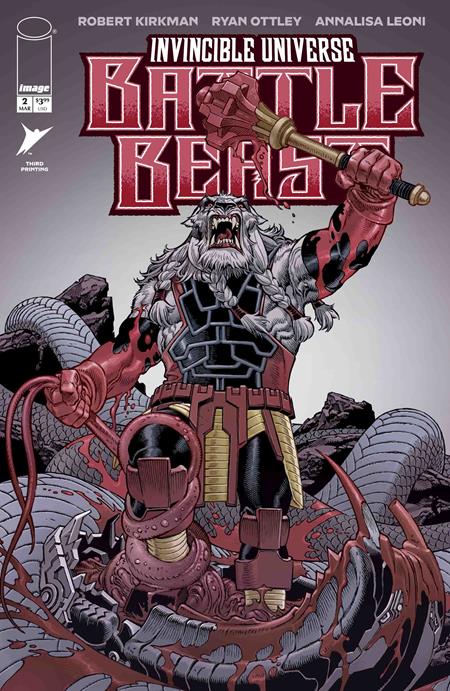 Invincible Universe: Battle Beast 2 Comic 3rd Printing Gabriel Rodriguez Image Comics 2026