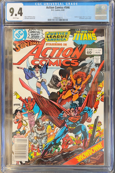 Action Comics, Vol. 1 #546 (CGC 9.4) (1983)  B Newsstand Edition  Buy & Sell Comics Online Comic Shop Toronto Canada