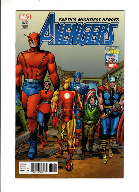 Avengers, Vol. 7 #672 (Cvr D) (2017) Incentive Jack Kirby 100th Anniversary Variant  D Incentive Jack Kirby 100th Anniversary Variant  Buy & Sell Comics Online Comic Shop Toronto Canada