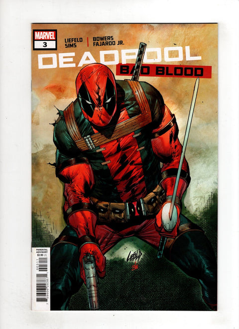 Deadpool: Bad Blood, Vol. 1 #3 (2022) Liefeld  Liefeld  Buy & Sell Comics Online Comic Shop Toronto Canada