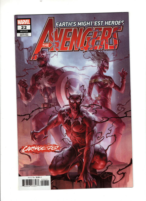 The Avengers, Vol. 8 #22 (Cvr C) (2019) Junggeun Yoon Carnage-Ized Variant  C Junggeun Yoon Carnage-Ized Variant  Buy & Sell Comics Online Comic Shop Toronto Canada