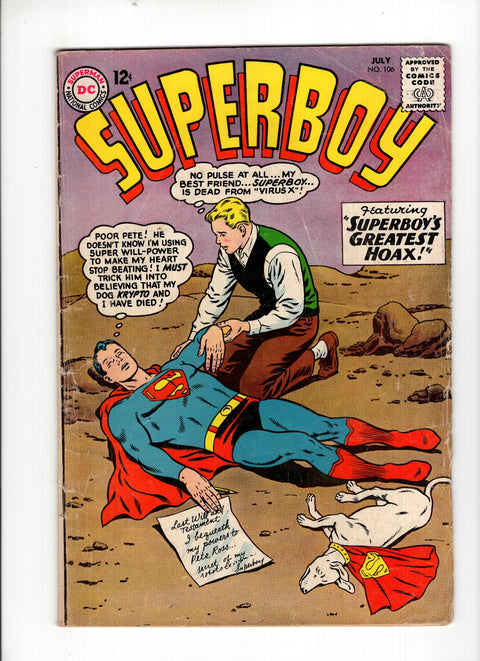 Superboy, Vol. 1 #106 (1963)      Buy & Sell Comics Online Comic Shop Toronto Canada