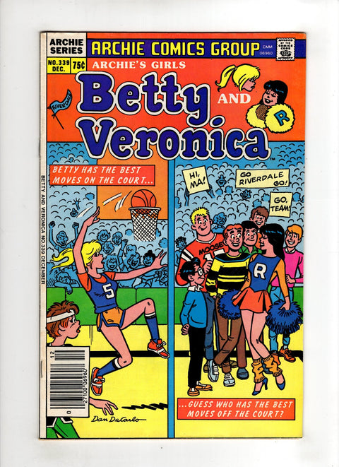Archie's Girls Betty and Veronica #339 (1985) Canadian Price Variant  Canadian Price Variant  Buy & Sell Comics Online Comic Shop Toronto Canada