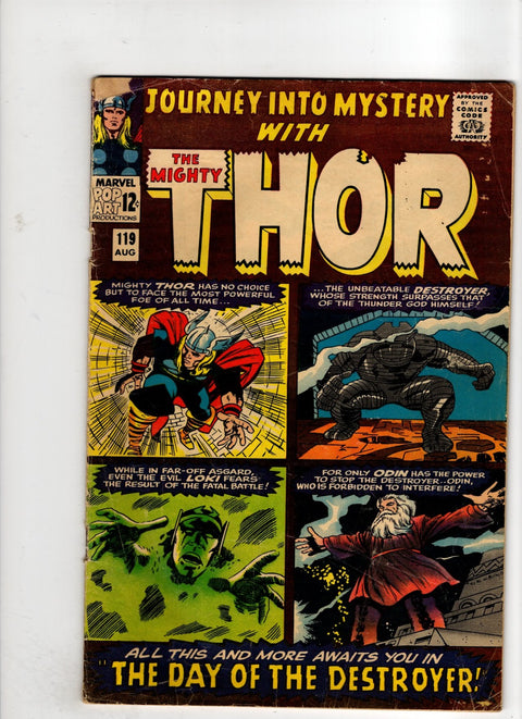Journey Into Mystery, Vol. 1 #119 (1965) 1st team app. The Warriors Three     Buy & Sell Comics Online Comic Shop Toronto Canada