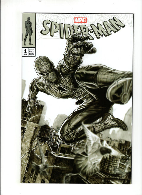 Spider-Man, Vol. 3 #1 (Cvr Z) (2019) Bermejo Midtown Exclusive B&W  Z Bermejo Midtown Exclusive B&W  Buy & Sell Comics Online Comic Shop Toronto Canada