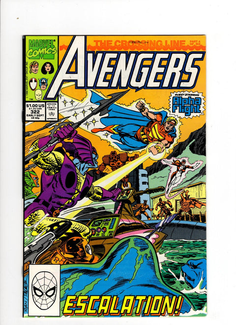 The Avengers, Vol. 1 #322 (1990)      Buy & Sell Comics Online Comic Shop Toronto Canada