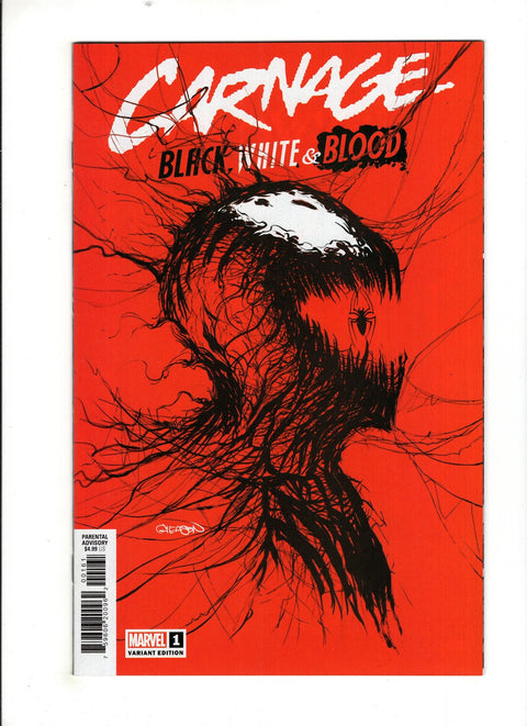 Carnage: Black, White & Blood #1 (Cvr F) (2021) Patrick Gleason Web-head Red Trade Dress Variant  F Patrick Gleason Web-head Red Trade Dress Variant  Buy & Sell Comics Online Comic Shop Toronto Canada