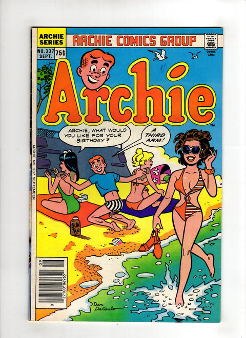 Archie, Vol. 1 #337 (1985) Pen mark on front cover  Pen mark on front cover  Buy & Sell Comics Online Comic Shop Toronto Canada
