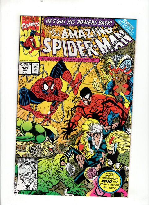 The Amazing Spider-Man, Vol. 1 #343 (1991)      Buy & Sell Comics Online Comic Shop Toronto Canada