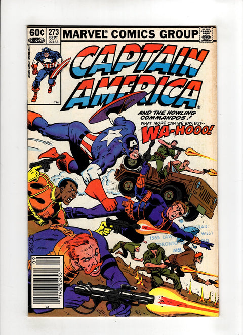 Captain America, Vol. 1 #273 (1982) Stamp on cover  Stamp on cover  Buy & Sell Comics Online Comic Shop Toronto Canada