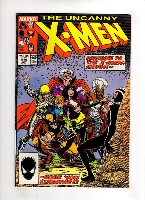 Uncanny X-Men, Vol. 1 #219 (1987)     Buy & Sell Comics Online Comic Shop Toronto Canada