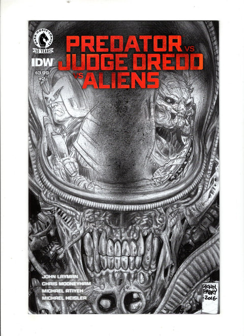 Predator vs Judge Dredd vs Aliens #2 (Cvr B) (2016) PENCIL VARIANT  B PENCIL VARIANT  Buy & Sell Comics Online Comic Shop Toronto Canada