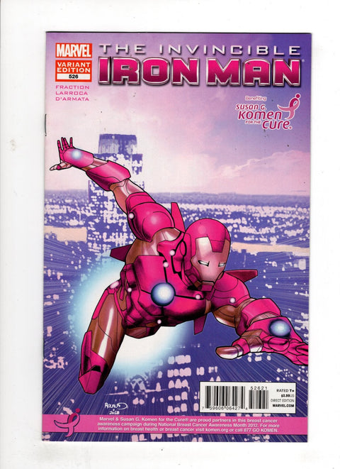 Invincible Iron Man, Vol. 1 #526 (Cvr B) (2012) Paul Renaud Susan G. Komen for the Cure Variant  B Paul Renaud Susan G. Komen for the Cure Variant  Buy & Sell Comics Online Comic Shop Toronto Canada