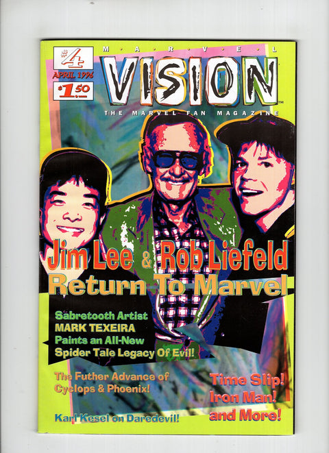 Marvel Vision #4 (1996) Stan Lee, Jim Lee, Rob Liefeld   Stan Lee, Jim Lee, Rob Liefeld  Buy & Sell Comics Online Comic Shop Toronto Canada