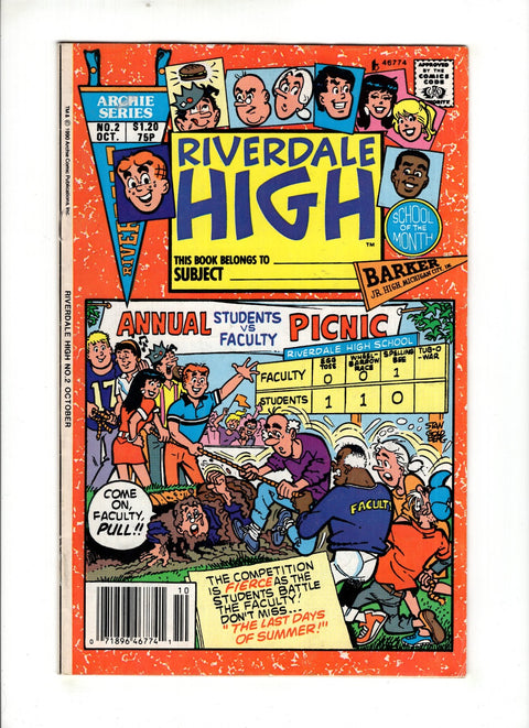 Riverdale High #2 (1990)      Buy & Sell Comics Online Comic Shop Toronto Canada