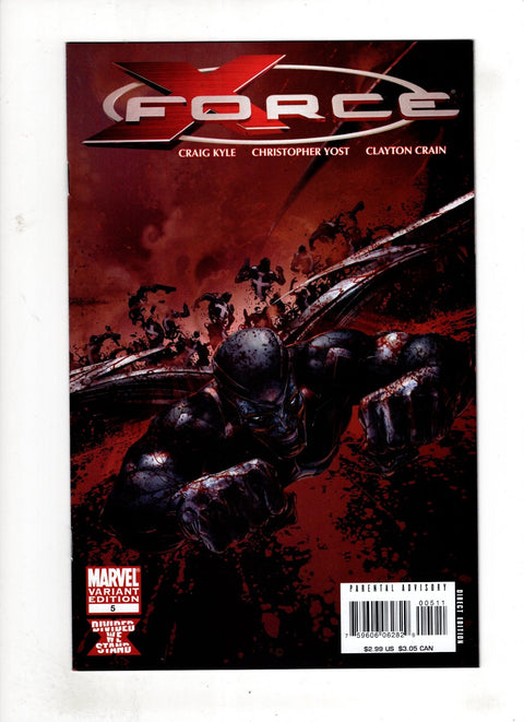 X-Force, Vol. 3 #5 (Cvr B) (2008) Clayton Crain Bloody Variant  B Clayton Crain Bloody Variant  Buy & Sell Comics Online Comic Shop Toronto Canada