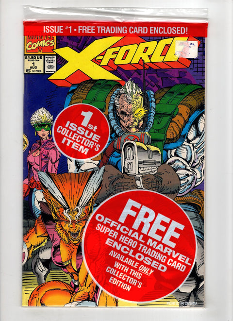X-Force, Vol. 1 #1 (Cvr A) (1991) Deadpool Card Polybag A Deadpool Card Polybag  Buy & Sell Comics Online Comic Shop Toronto Canada